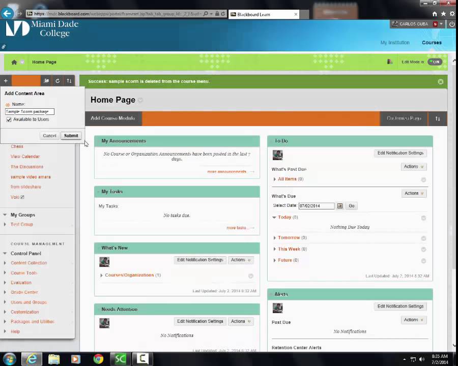 Importing SCORM packages to Blackboard YouTube