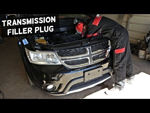 DODGE JOURNEY TRANSMISSION FILLER PLUG LOCATION. HOW TO ADD TRANSMISSION OIL FLUID. FIAT FREEMONT