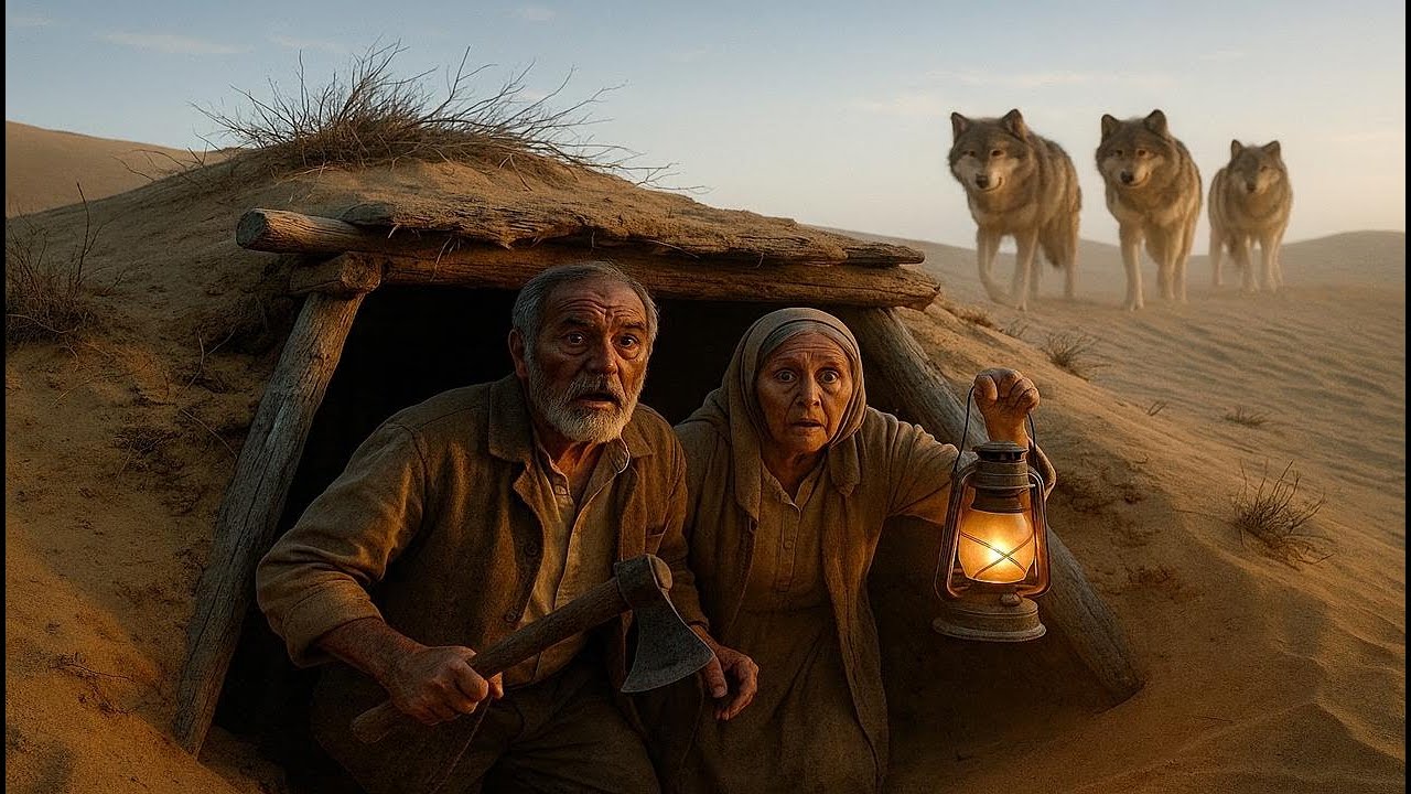 Выживание ночью в пустыне среди диких животных | Примитивная жизнь и кулинария