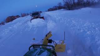 1025R SNOW BLOWING