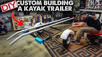 EASY!! DIY Kayak Trailer Build!! Simple - Lightweight - Custom 🛶 2022