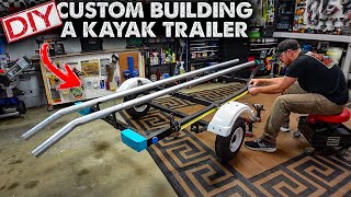 EASY!! DIY Kayak Trailer Build!! Simple  Lightweight  Custom  2022
