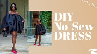 DIY NOSEW OFF SHOULDER DRESS