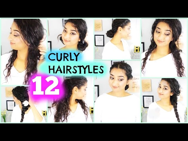 Curly Hairstyles/indian beauty guru/brownbeautysimor - YouTube