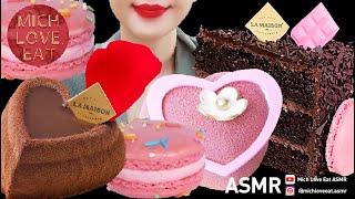 ASMR Mukbang Mousse Cake, Macaron & Magnum Double Berry collab w/@TheHangryMole@michloveeatasmr