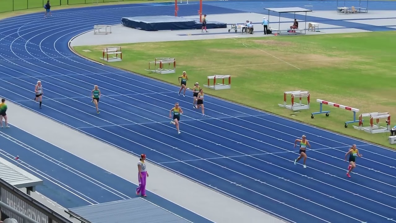 200m 55-59 Women Final, 2025 Oceania Masters Athletics Championships, SAF Brisbane 7 September 2025