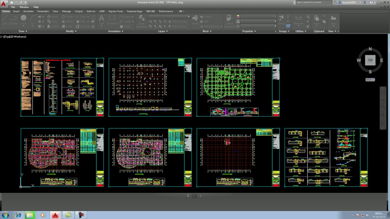 how to make presentation drawing in autocad