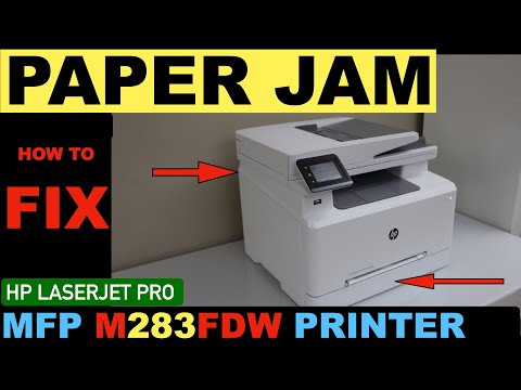 How To Fix Paper Jam In HP Color LaserJet Pro MFP M283FDW All-in-One printer ?