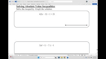 How do I solve Multi-Step Absolute Value Inequalities? (Full Lecture)