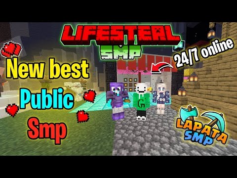 🔴PUBLIC💕 Lifesteal Smp 😈 Join Now | Minecraft Public Smp | Public Smp | JAVA + BE Lifesteal⛏️