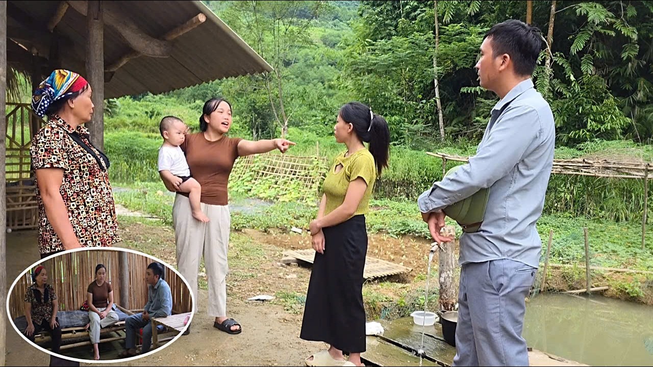 The battle for the right to live in Hang's house is between Anh and Linh.