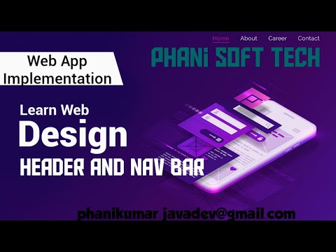 Menu Navbar and Title Header Development using Html, JSP and CSS in Web Application-Phani Soft Tech