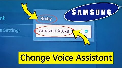 How to change Voice Assistant From Amazon Alexa to Bixby on Samsung TV 