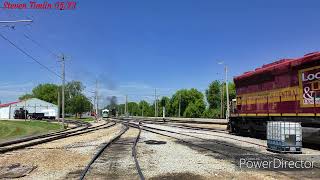 4K/HDR RTA 4391 streetcar runs past the locomotive shop train rail railroad