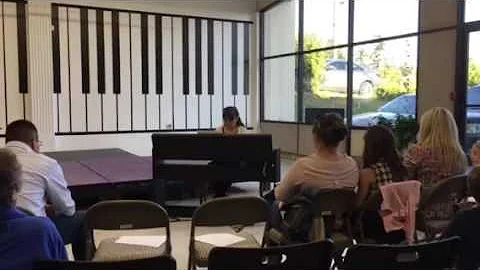 Sophia's  very first piano recital