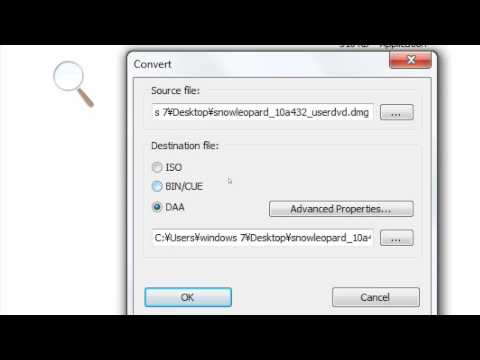 convert .dmg to .iso (windos 7 64bit)