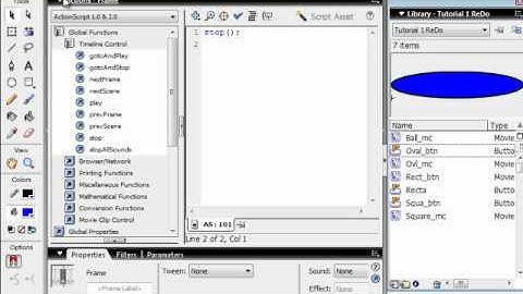 Flash Tutorial 1a ReDo Two Objects Hit.avi