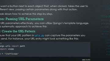 How to Properly Pass URL Parameters from a Button in Django