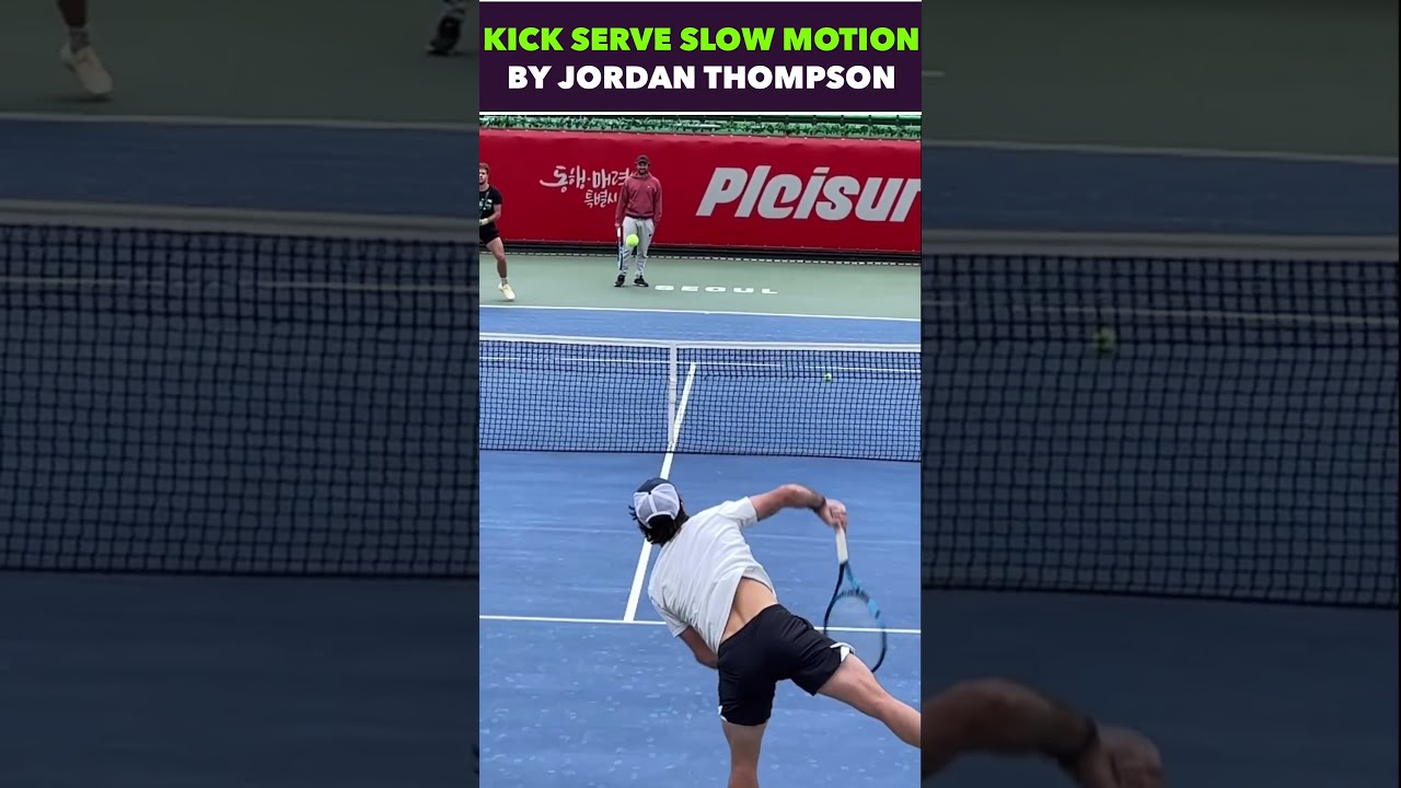 GREAT KICK SERVE IN SLOW MOTION POV Tennis Shorts