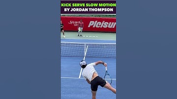 GREAT KICK SERVE IN SLOW MOTION POV #tennis #shorts