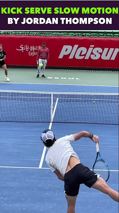GREAT KICK SERVE IN SLOW MOTION POV #tennis #shorts