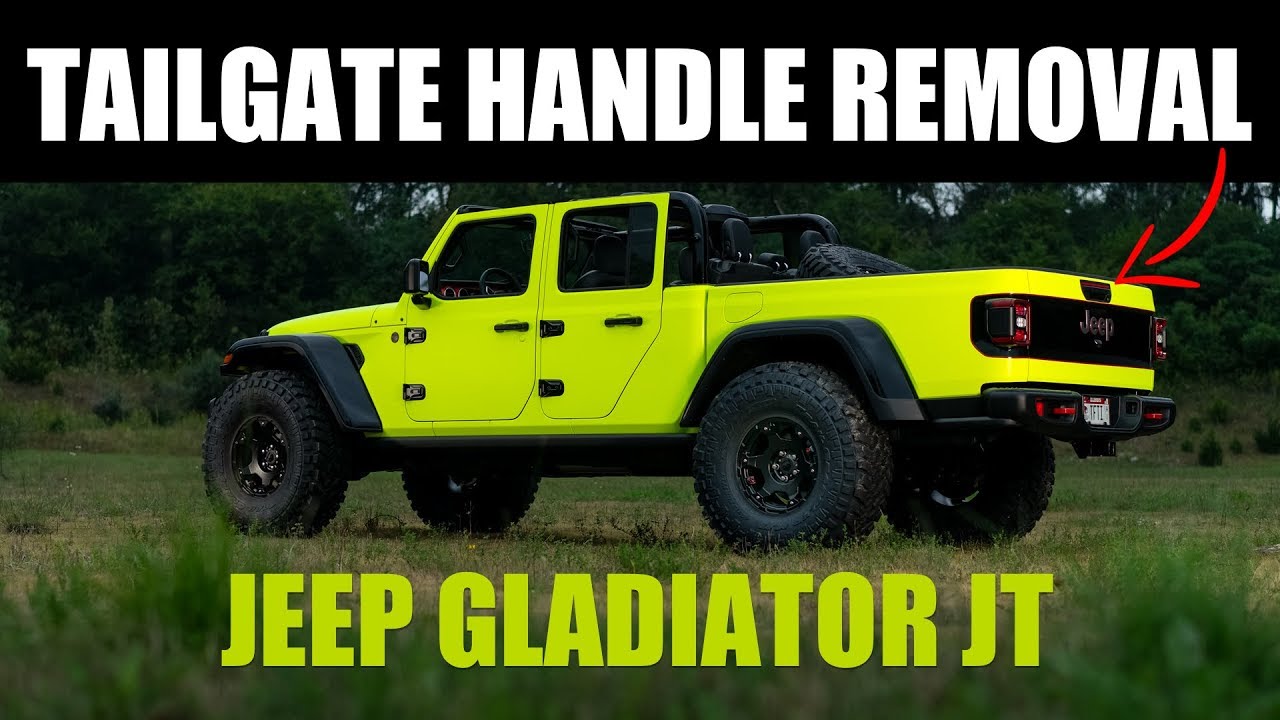 HOW TO REMOVE TAILGATE HANDLE - Jeep Gladiator JT - YouTube