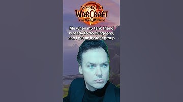 Me when my tank friend is ready to do dungeons, and I get an instant group #worldofwarcraft #shorts