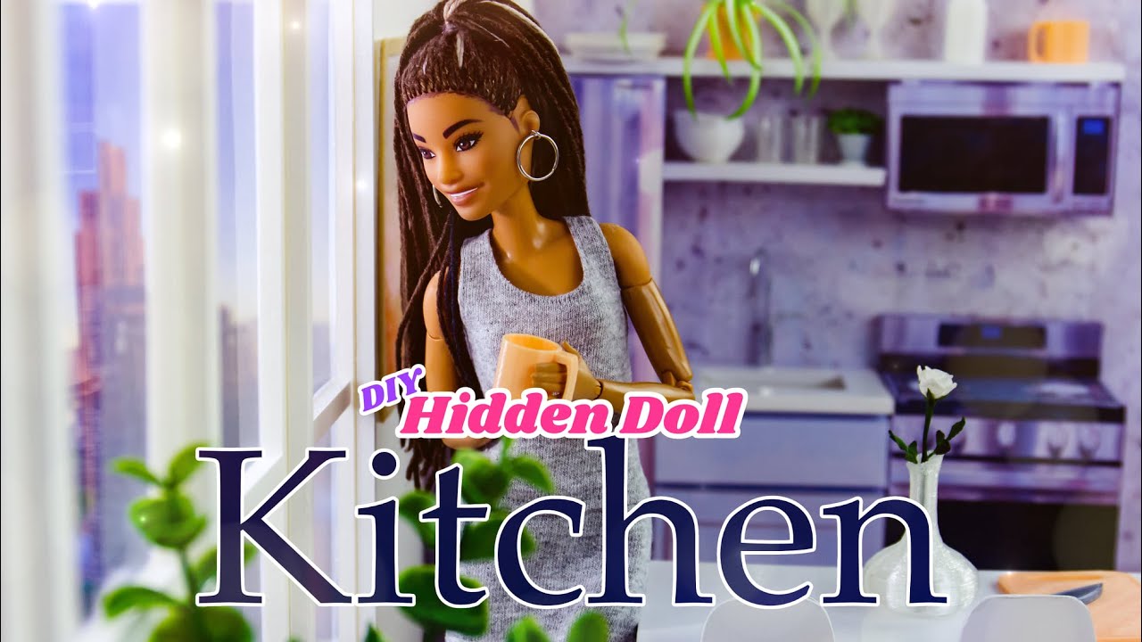 DIY - How to Make: Hidden Doll Kitchen 