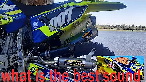YZ 250 COMPARATIVE SOUND TEST (FMF Ti2 , Bud Racing , Scalvini , Pro-Circuit , OEM )