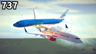 Boeing 737 showcase: Emergency landings, Collisions, Crashes and more || Besiege