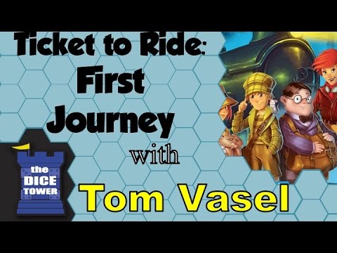 Ticket to Ride First Journey Board Game - Fun and Easy for Young Explorers!  Train Strategy Game, Family Game for Kids & Adults, Ages 6+, 2-4 Players