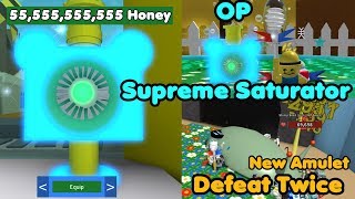 I Got The Supreme Saturator! & Defeat Stump Snail Twice! Cost 55 Bil Honey  Bee Swarm Simulator