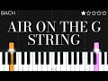 J.S. Bach - Air on the G String | EASY Piano Tutorial