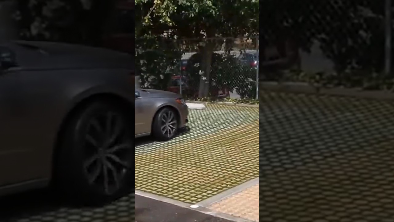 OMG😳😱!!! UPGRADED lawn for car parking. #technology #techzone #construction #shorts #shortsfeed