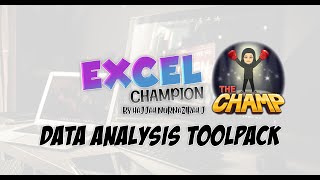 Lesson 6 - Data Analysis Tool Pack Installation Guideline
