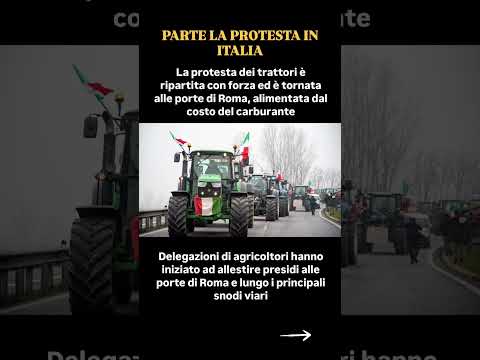 Video Proteste Trattori Italia