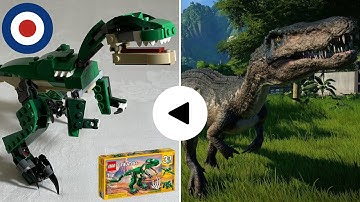 LEGO Creator 31058 Alternative build tutorial Baryonyx、レゴクリエイター31058をバリオニクスに組み替え