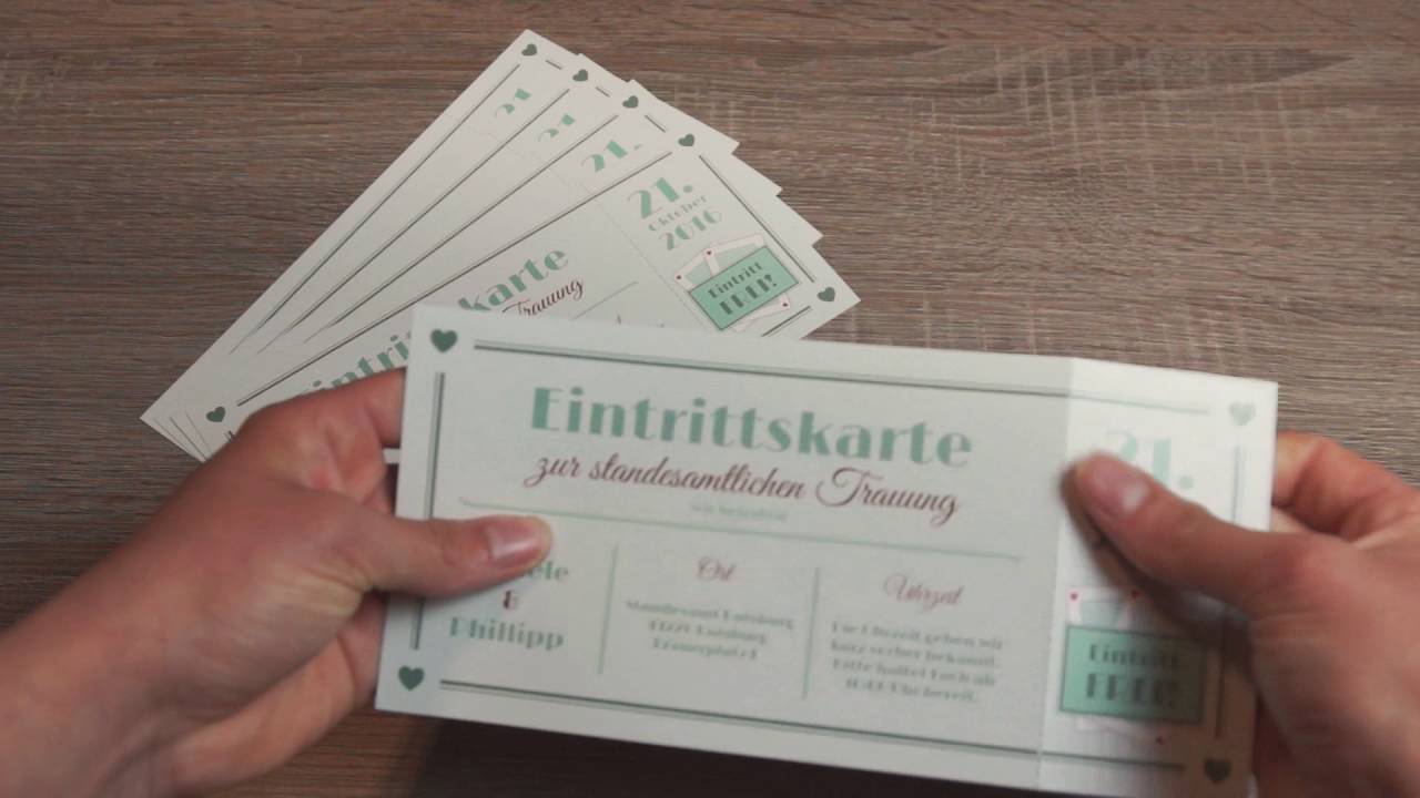 Einladungskarte Ticket Einladung Eintrittskarte Youtube