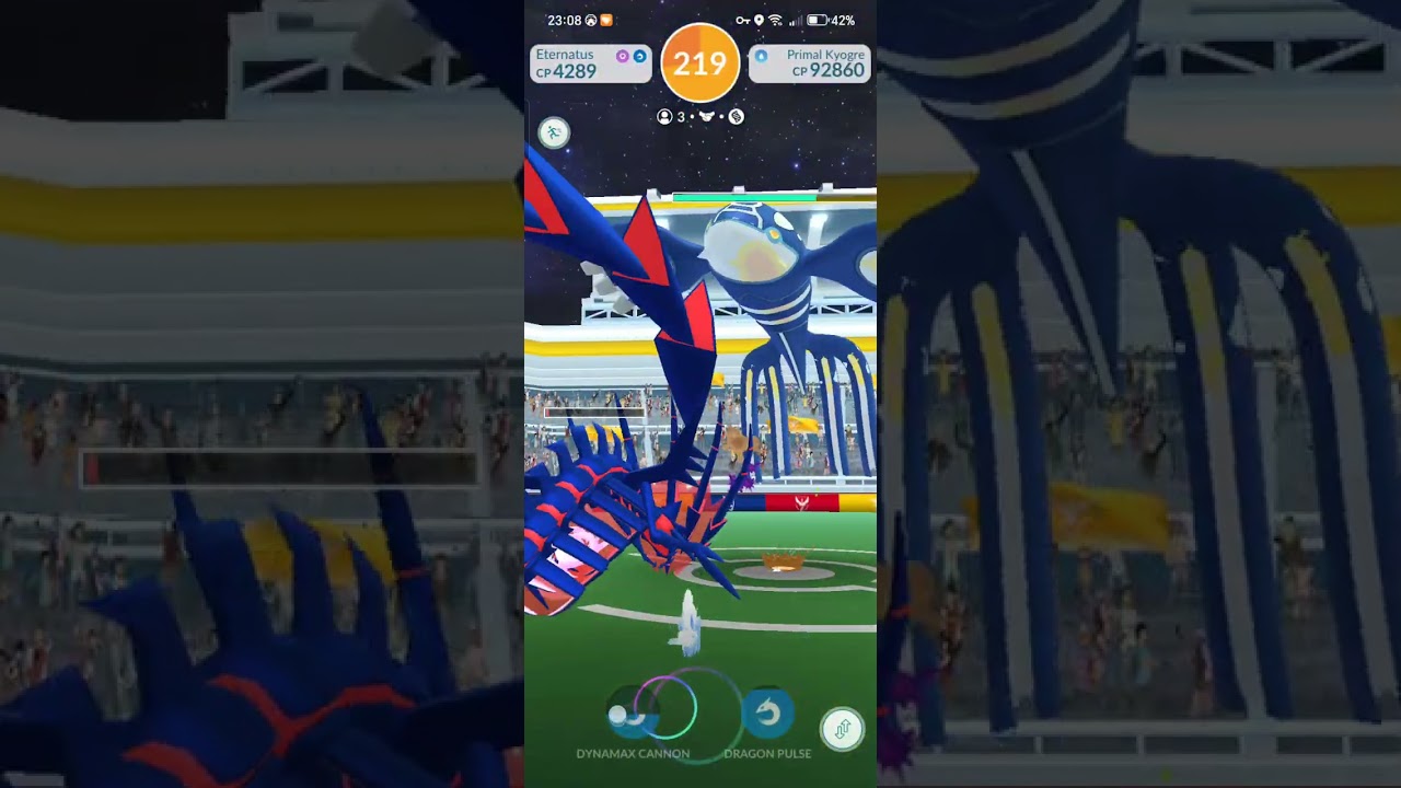 So close to beating primal Kyogre at 99% 