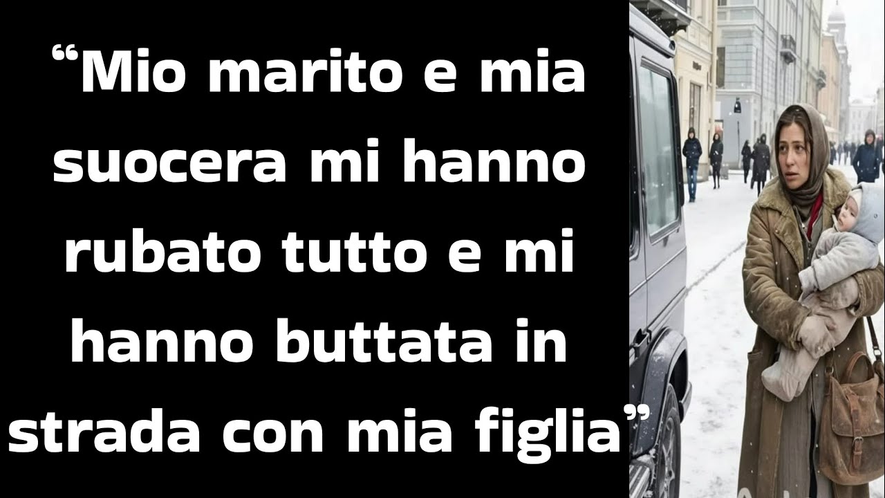 “Mio marito e mia suocera mi hanno rubato tutto e mi hanno buttata in strada con mia figlia”