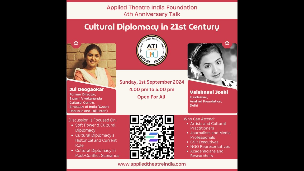 ATI Foundation | 4th Anniversary Celebration | Talk on Cultural Diplomacy by Juee Devgaonkar