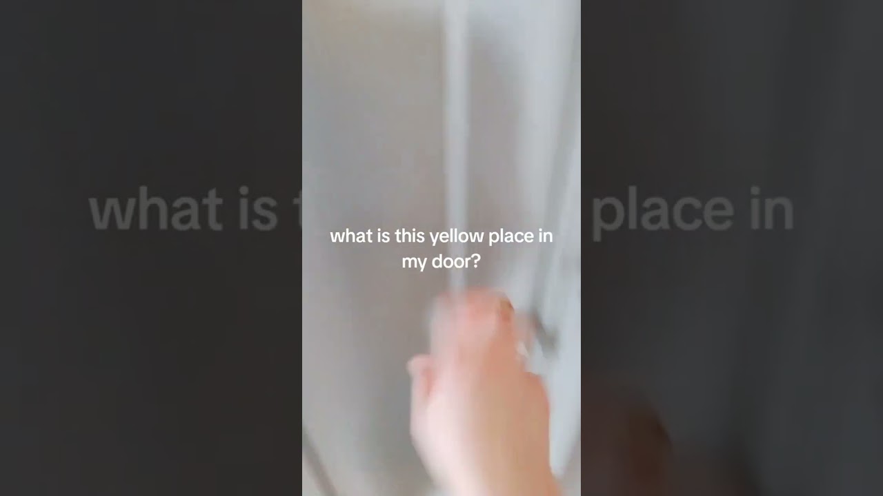 what is this yellow place in my door