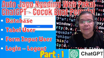 Auto Jago Ngoding Web Pakai ChatGPT – Cocok Buat Pemula! Part : 1