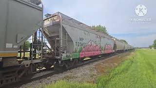 Union Pacific Grain Train Threw Secor IL to Peoria IL