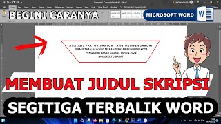 how to make an inverted triangle title