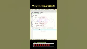 Print Hollow Mirrored Parallelogram using Star Pattern in c Programming  | #Short | #ProgrammingEye