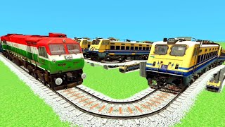🚂 43 WAP4 LOCOMOTIVE SNAKE TRICK CROSSING AND COUPLING FREIGHT TRAIN 🚂 screenshot 2