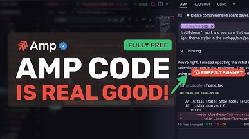 AMP Code + FREE 3.7 Sonnet: This VS-Code AGENTIC AI Coder Extension is INSANE!