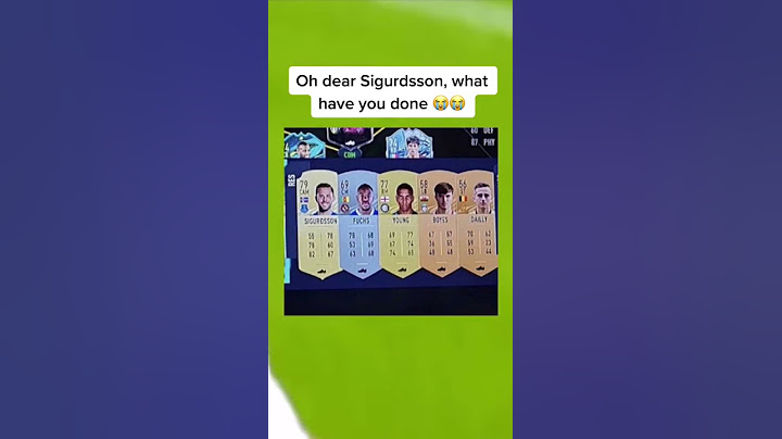 I can’t believe it, Sigurdsson 😭