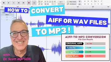 How to Convert AIFF or WAV audio to MP3 files